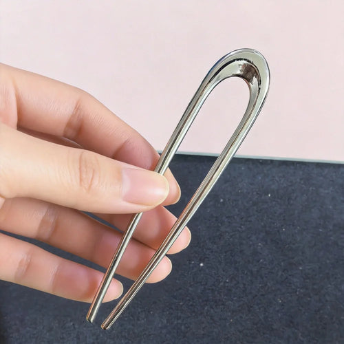 Simple U Shaped Hairpin Metal Hair Sticks U French Hair Clips Pins