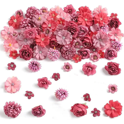 20Pcs/set 4cm Silk Rose Artificial Daisies Flower Heads for Craft