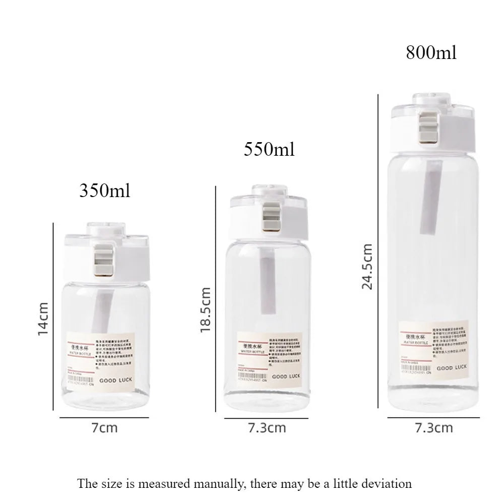 350/550/800/ml Children's School Water Bottle Transparent Water Bottle