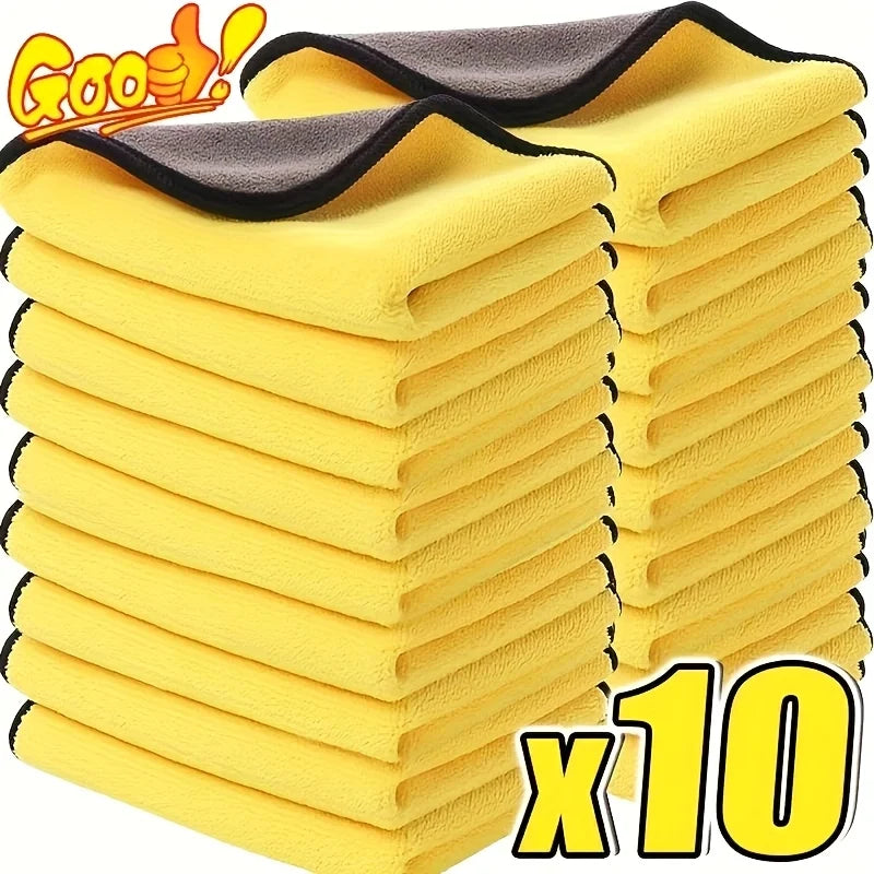 3/5/10Pcs Car Wash Microfiber Towel 30*30CMCar Cleaning Drying Cloth