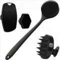 4PCS Set Silicone Body Scrubber Soft Exfoliating Brush for Face Gentle