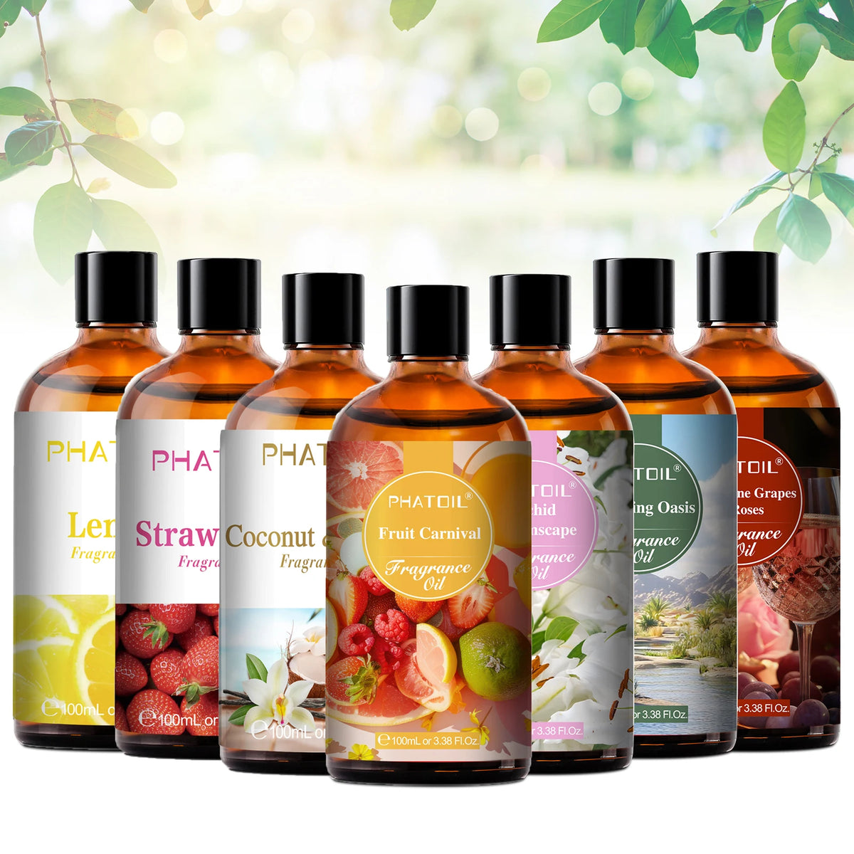 PHATOIL 1PCS 100ml Fragrance Oil For Diffuser Aromatherapy Fruit