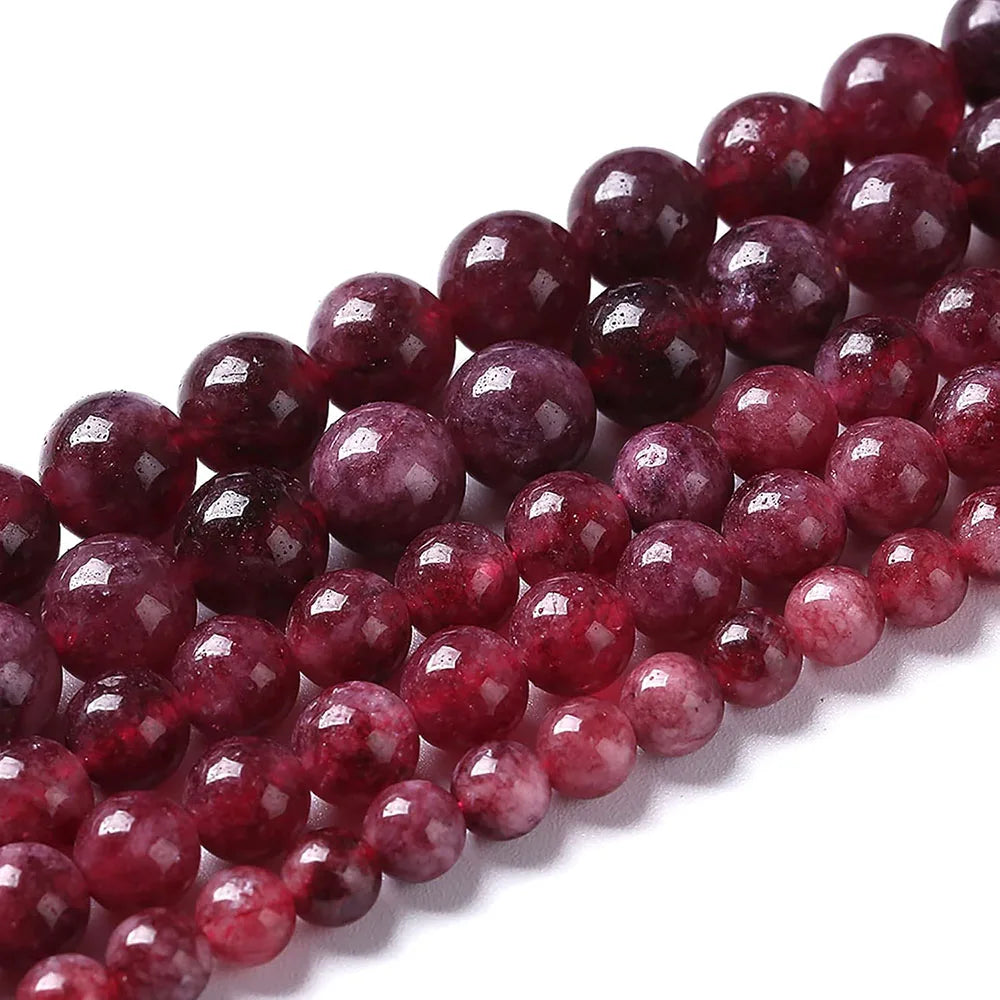 Natural Garnet Round for Jewelry Making, Therapeutic
