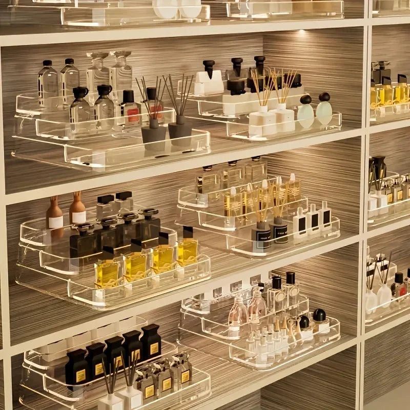 Perfume Storage Box-Cosmetic Storage Box, Sturdy Transparent Rack