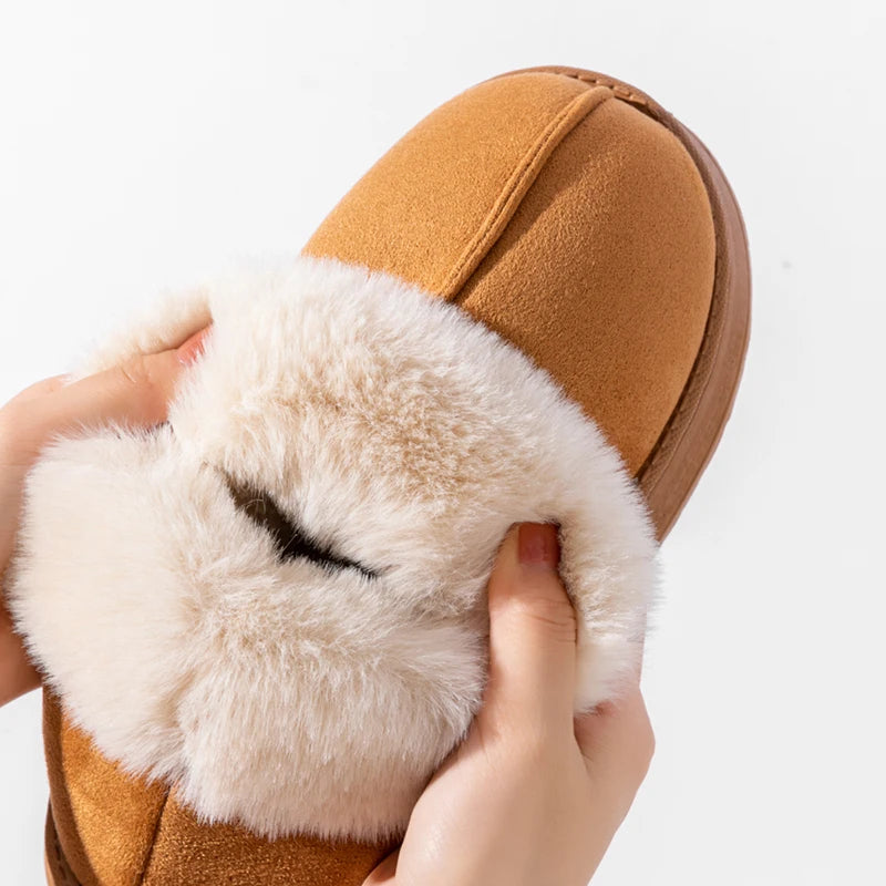 Men's Winter Slip-On Slippers Thick Memory Foam Sole, Ultra-Soft