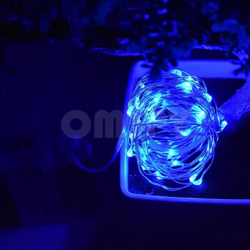 LED Copper Wire String Lights 3XAA Battery Operated Christmas