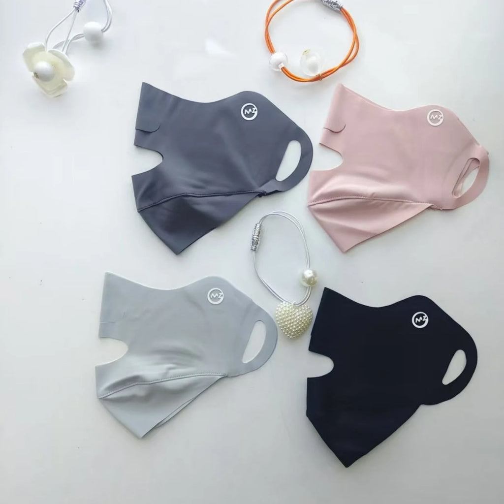 Breathable Ice Silk Mask Washable Dustproof Sunscreen Mask