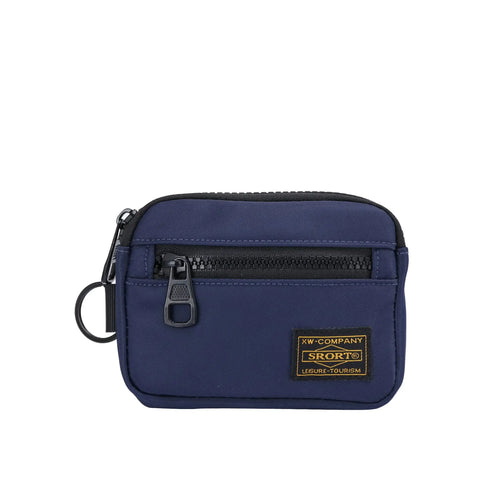 Casual Men's Coin Purse Canvas Zipper Short Wallet Retro Key Holder