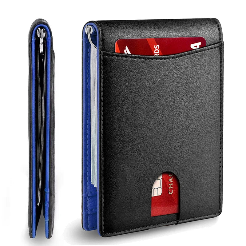 Synthetic Leather Slim Smart Wallet for Men Credit Card Holder Money