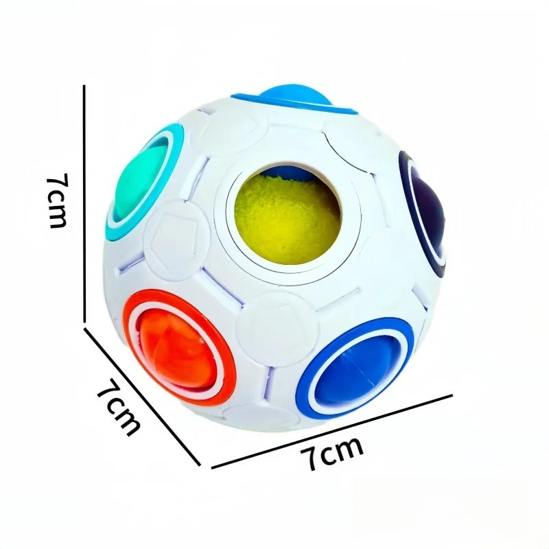 Kids Antistress Cube Magic Fidget Toys Puzzle Rainbow Balls Children