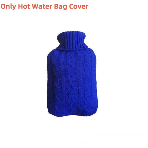 2L Hot Water Bottle Cover Rubber Hot Water Bags Winter Plush Hand