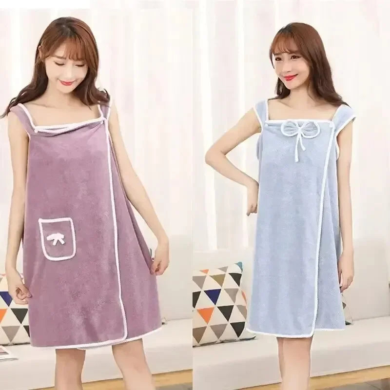 Womens Bath Towels Girls Wearable 140*85Cm Fast Drying Bathing Beach