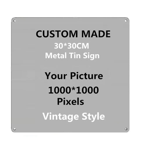 Custom Metal Tin Signs Retro Plaque Home Decor Iron Wall Art Poster