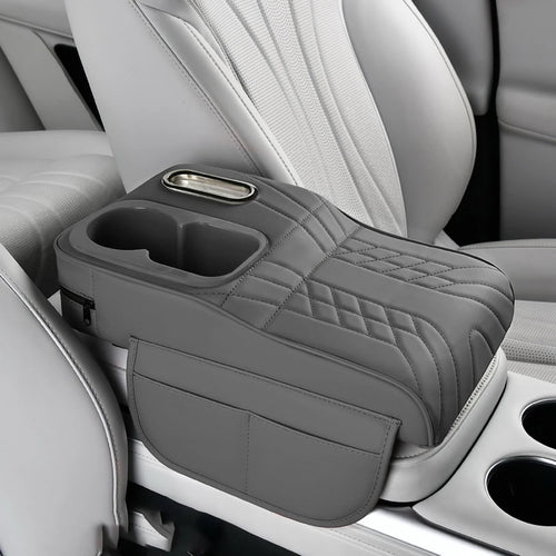 Multifunctional Car Armrest Cushion, Center Console Cover with Tissue