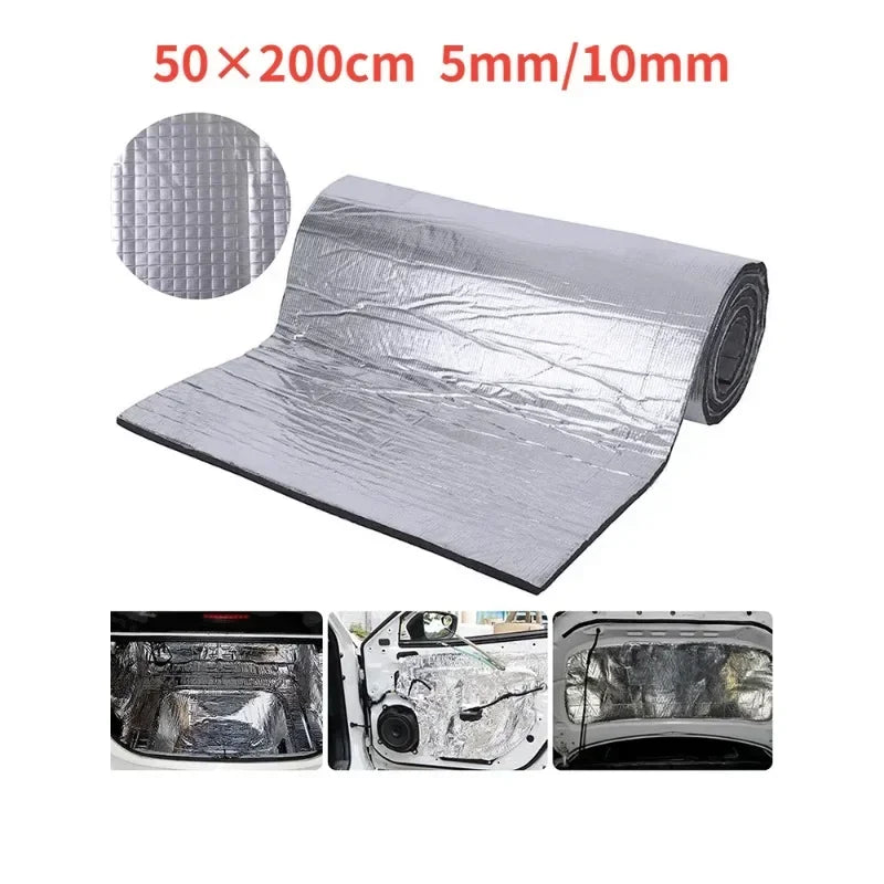 Fireproof Heat and Sound Insulation Mat 200x50cm Acoustic Thermal Mat