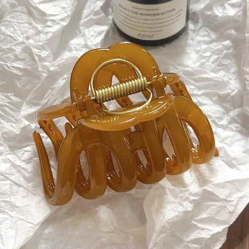 Top Grade Pumpkin Hair Claw Clip For Women Sweet Hair