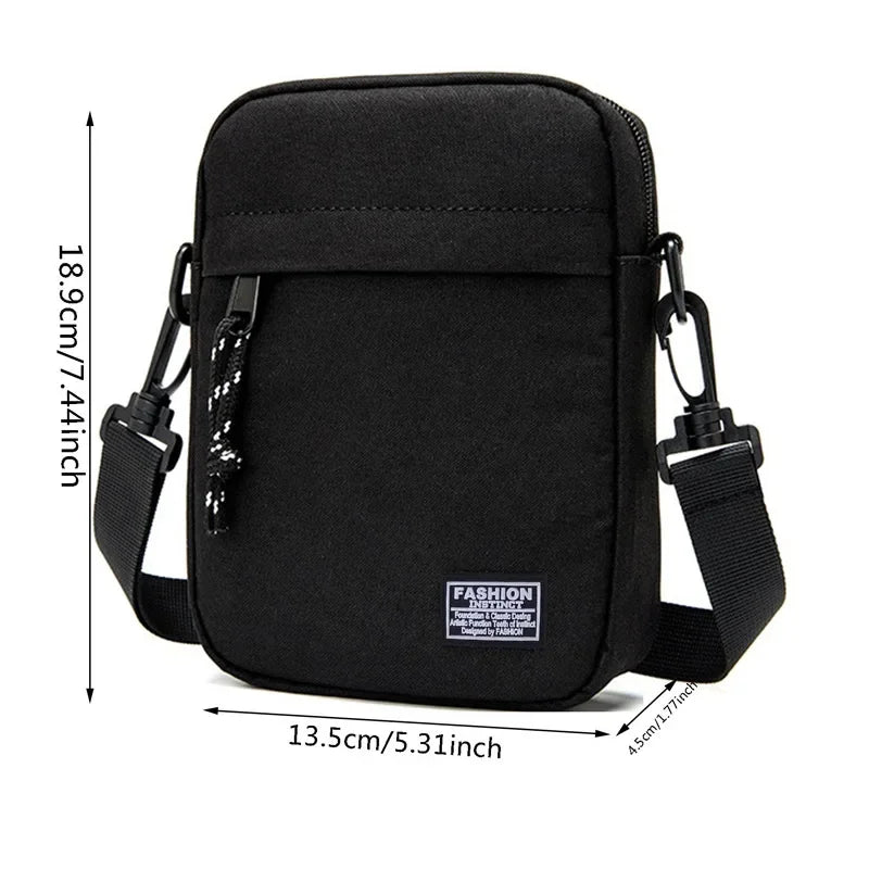 Shoulder Bag Oxford Cloth Casual Men's Satchel Small Square Bag