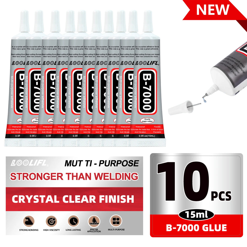 1-10Pcs Loolifl B-7000 Super Glue Safety Materials Epoxy Resin Repair