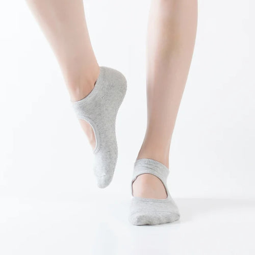 Bandage Yoga Socks for Women Pilates Ballet Dance Cotton Socks