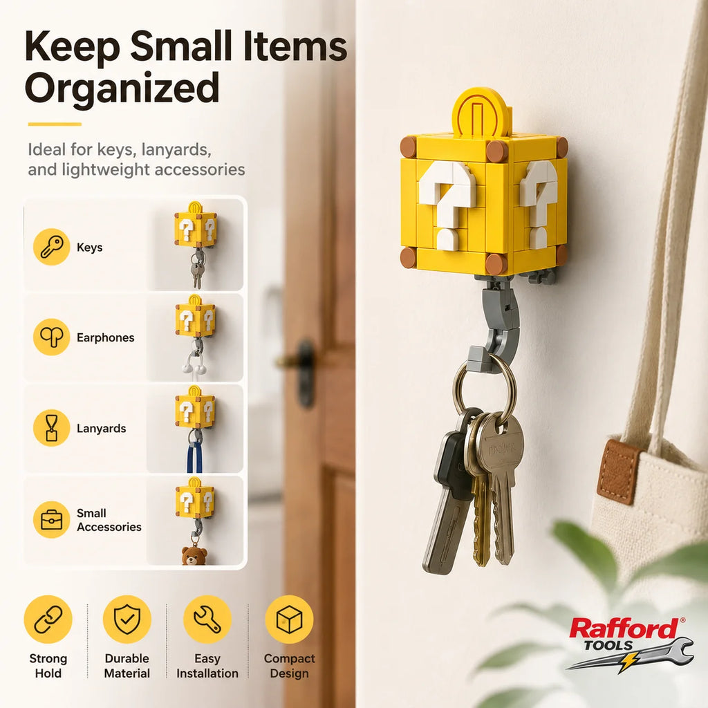 Rafford 141PCS Coin Building Blocks Keychain Set DIY Mini Brick Kit