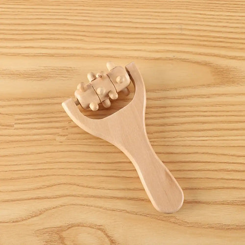 Wooden Roller Massager Therapy Body Massager Face Shoulder Neck Hand