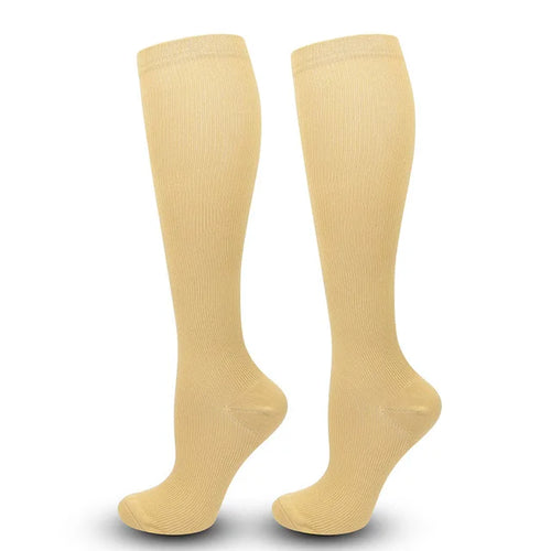 Women's & Men's Compression Socks 15-20 MMHg Knee High Stocking