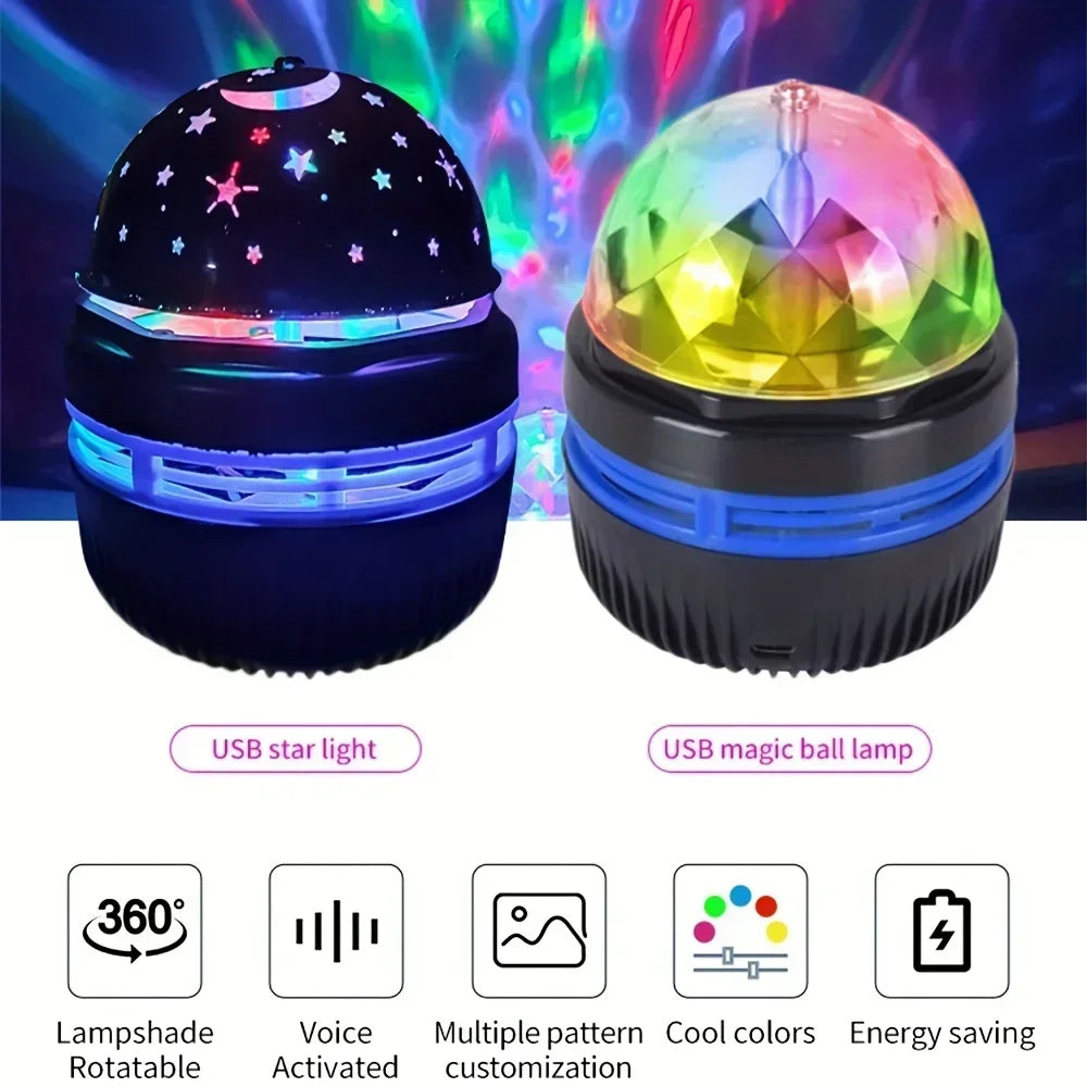 LED Galaxy Projector Light Multi-color Remote Control for Bedroom