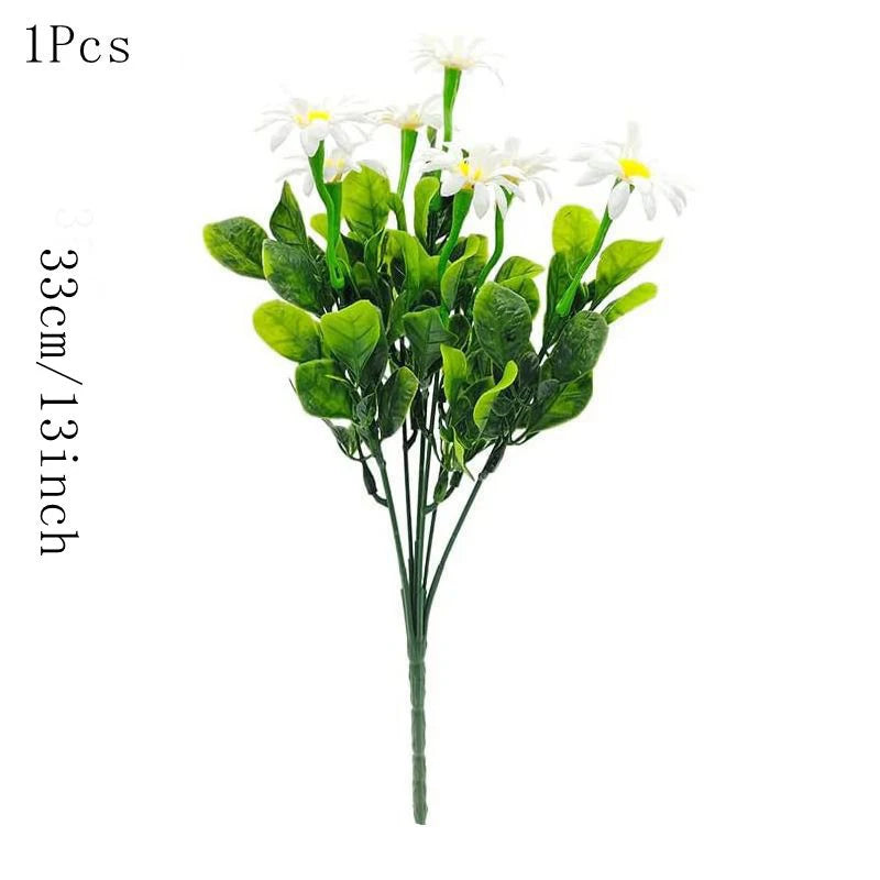 Daisy Artificial Flowers Bouquet 33cm Fake Plants for Home Decor
