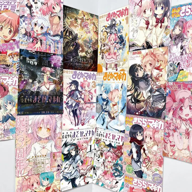 Puella Magi Madoka Magica Mixed Posters Stickers Wall Decor Dorm