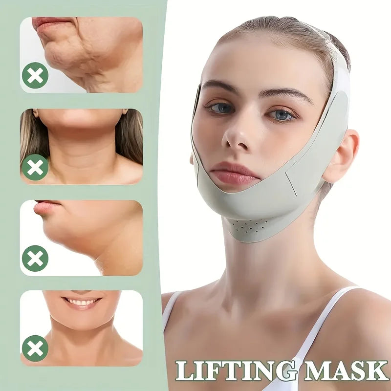 Graphene V-Shape Face Lift Band - Adjustable Double Chin Reducer