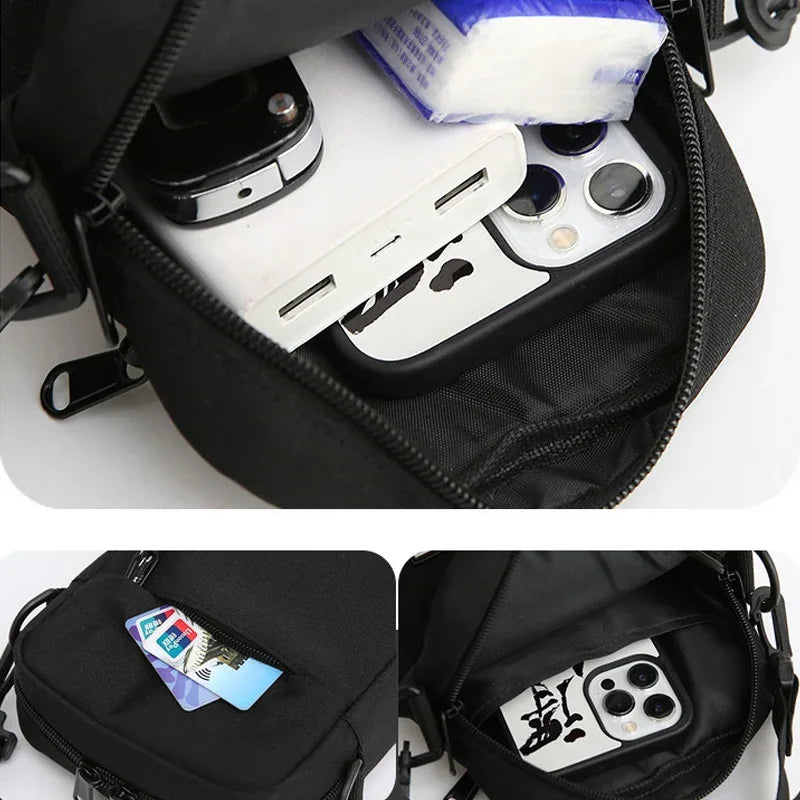 Shoulder Bag Oxford Cloth Casual Men's Satchel Small Square Bag