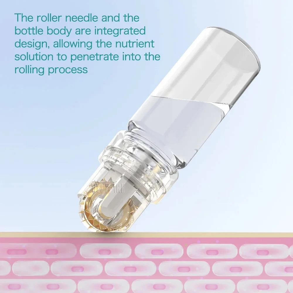 64pin Hydra Derma Roller Microneedle Dermaroller with 10ml Bottle