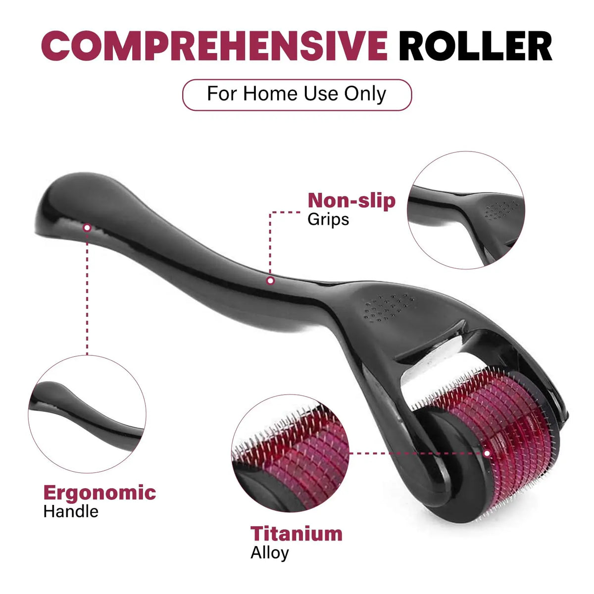 Micro Needling 540 Roller Derma Roller Professional Titanium