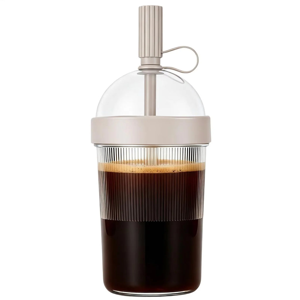 Coffee Cups With Lids Reusable Drinkware With Lid And Straw Cold Drink