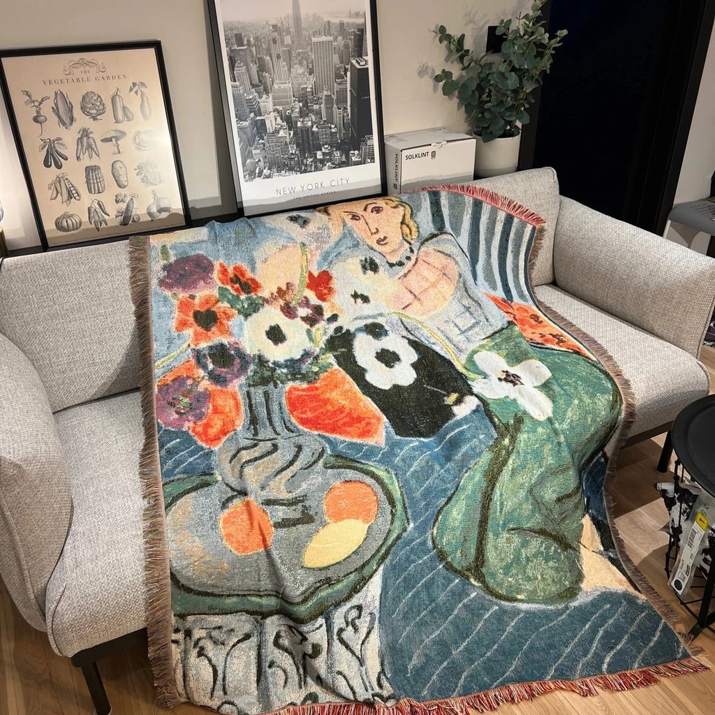 Henri Matisse French Artist Tapestry Blanket Sofa Throw Casual Bed