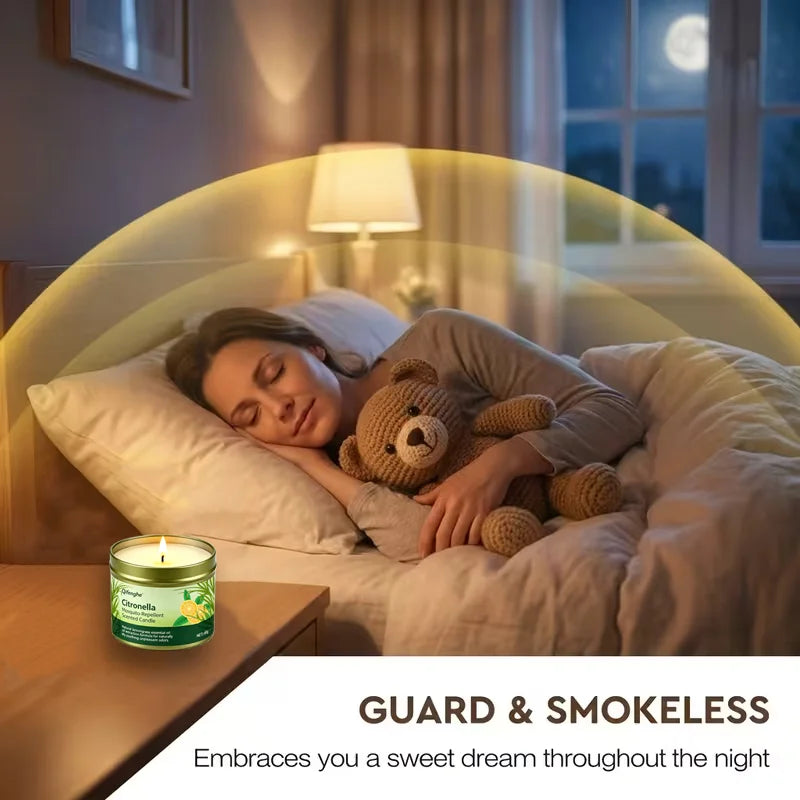 Citronella Mosquito-Repellent Scented Candle Natural Citronella