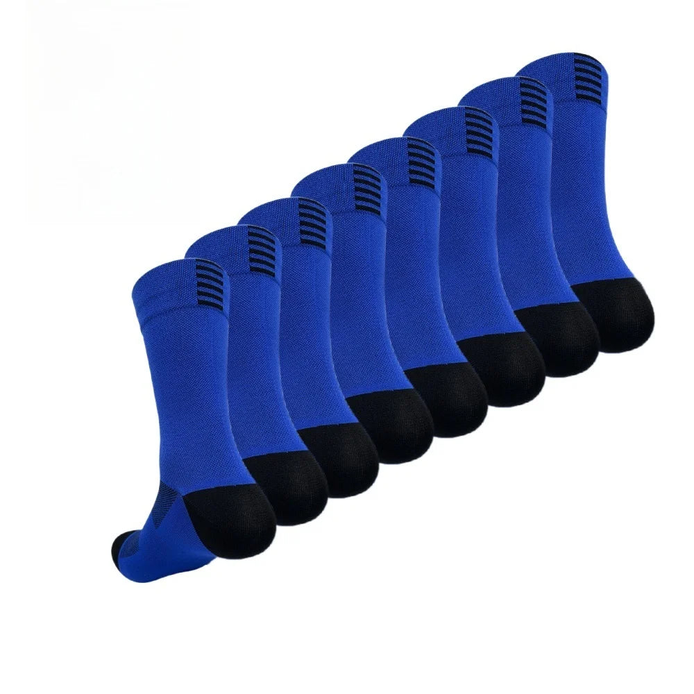 4 pairs Cycling Socks Running Quick Dry Medium Cylinder Men and Women