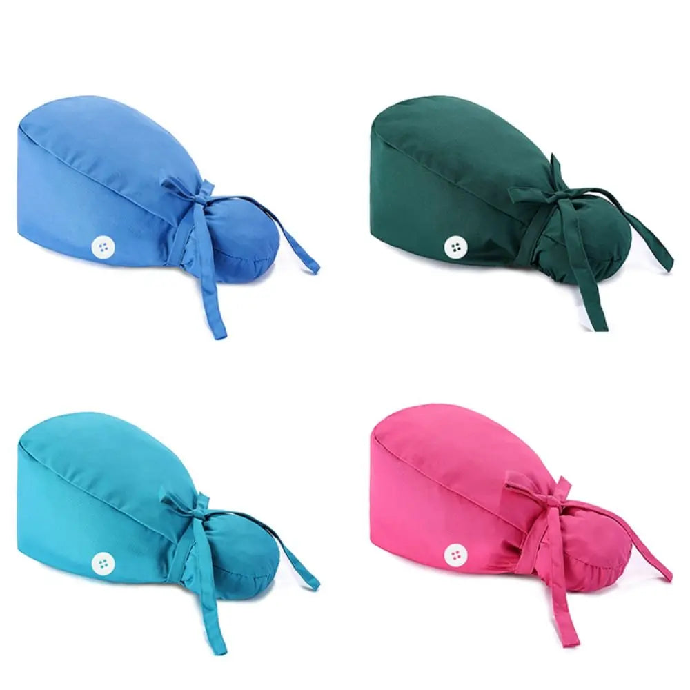 Adjustable Surgical Scrub Caps Working Cap Ponytail Holder Bouffant