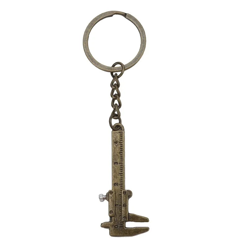 Fashion Creative Vernier Caliper Keychain For Man Woman Jewelry