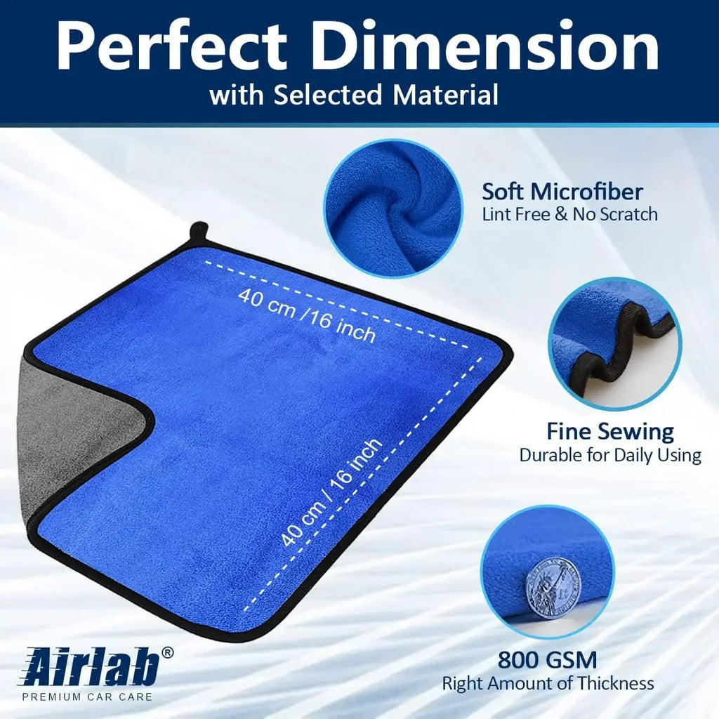 Microfiber Car Washing Towel Soft Quick Drying Windows Mirrors