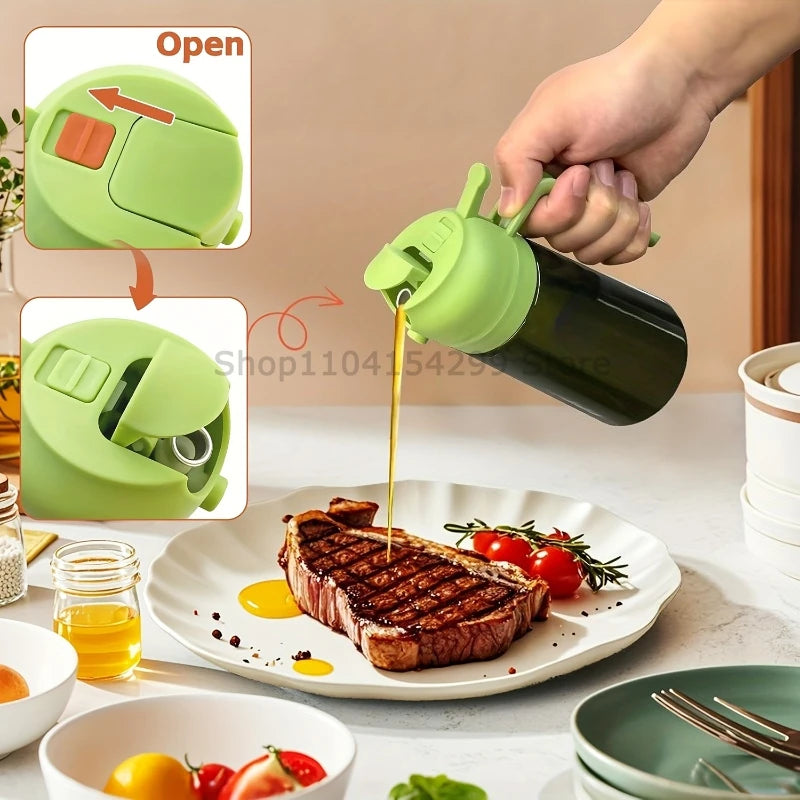 2-in-1 Oil Sprayer Dispenser Olive Oil Dispenser Oil Spray Bottle